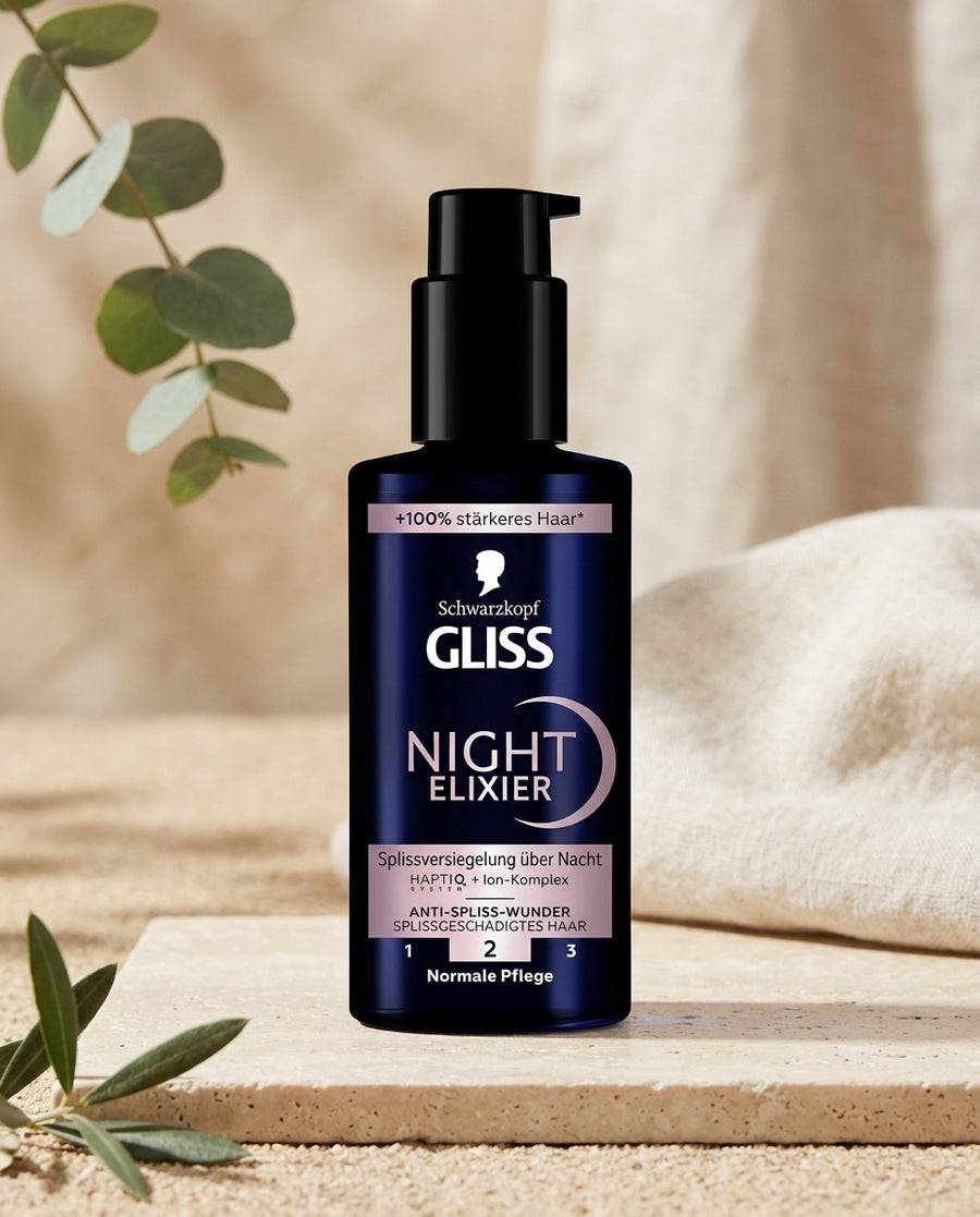 Schwarzkopf Gliss Night Elixier Anti-Spliss Wunder Hair Serum 100 ml