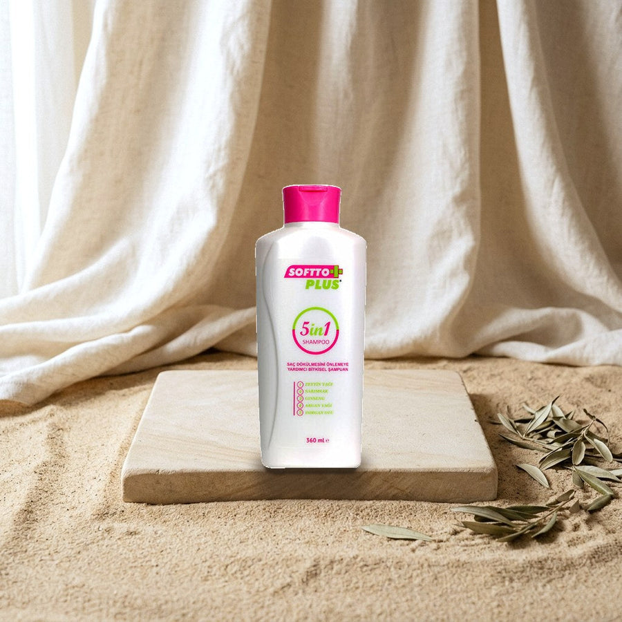 Softto Plus 5 in 1 Kräuter-Shampoo für Kopfhaut und Haar 360 ml