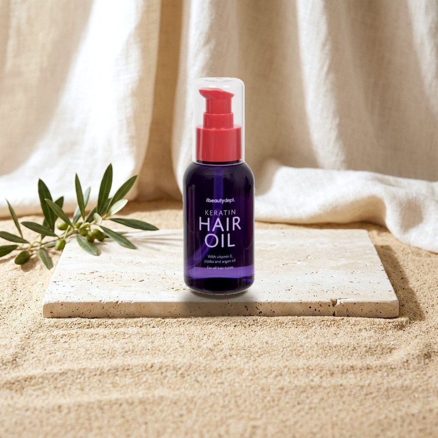 The BeautyDept. Keratin Haaröl mit Vitamin E, Jojoba- & Arganöl 100 ml