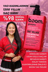 boom. Glowplex Shine Haarspray mit Reisextrakt Yao Village 200 ml