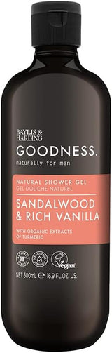 Baylis & Harding Goodness Men's Duschgel Sandelholz & Vanille 500 ml
