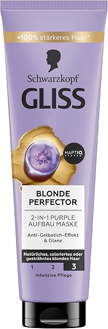 Schwarzkopf GLISS Hair Repair Blonde Perfector Purple Mask 200 ml