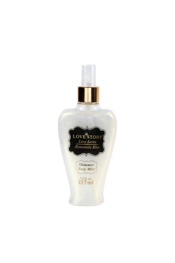 LOVE STORY Shimmer Body Mist Romantic Kiss Body Spray 200 ml - Aegean Vibe