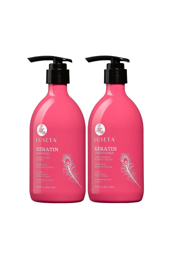 Luseta Keratin Shampoo 500 ml & Conditioner 500 ml Set