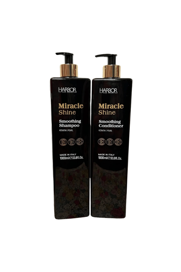Harbor Natural Cosmetics  Miracle Shine Duo Set Shampoo & Conditioner 2 X 1000 ml