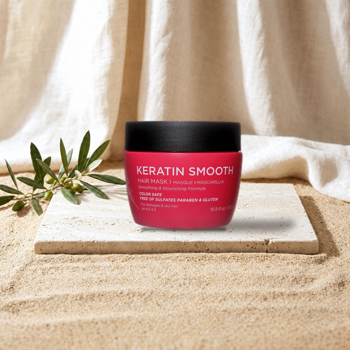 Luseta Keratin Smooth Haarmaske mit Keratin & Quinoa 500 ml