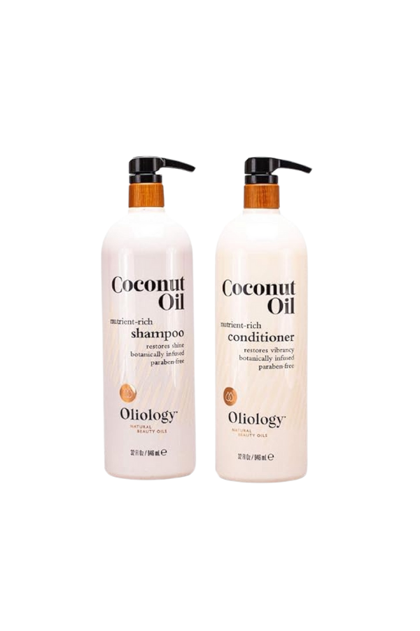 Oliology Coconut Oil Shampoo & Conditioner Combo – 32 oz