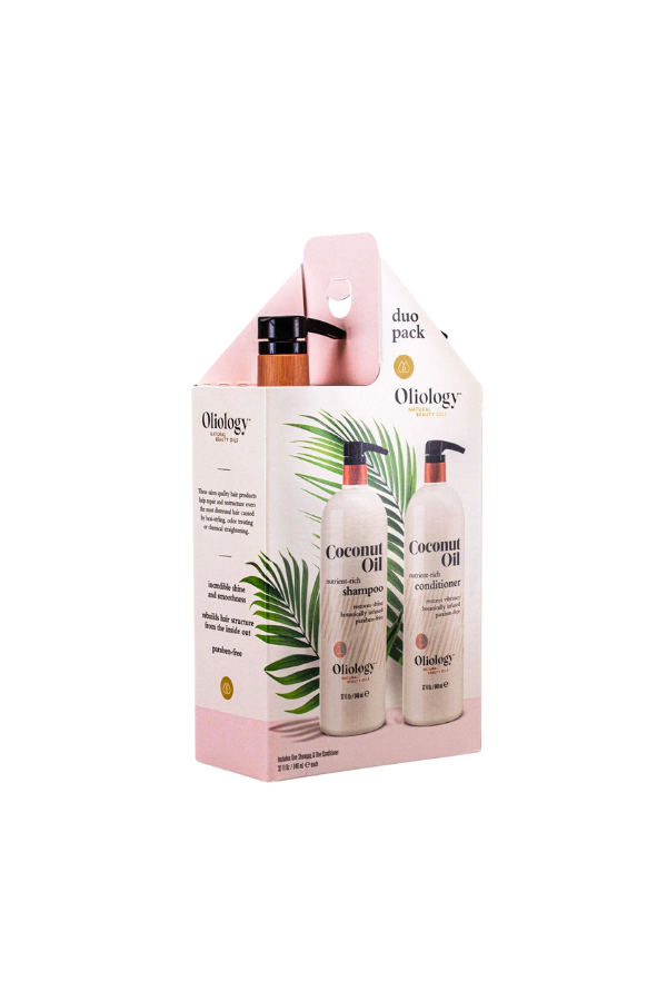 Oliology Coconut Oil Shampoo & Conditioner Combo – 32 oz