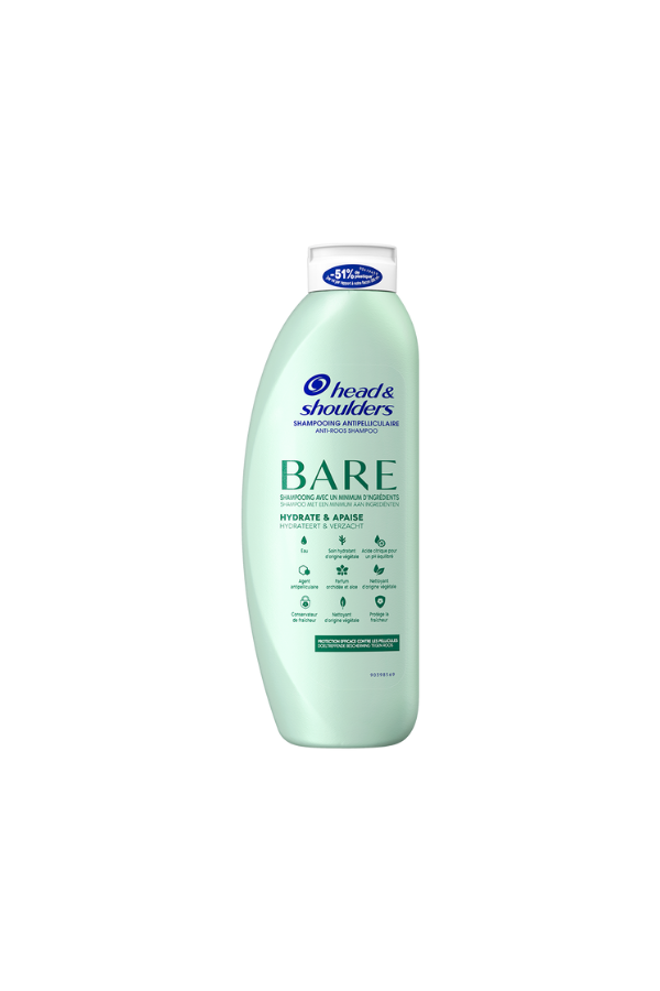 Head & Shoulders Moisturizes & Soothes Sulfate Free Anti-Dandruff Shampoo 400ml Bare Shampoo