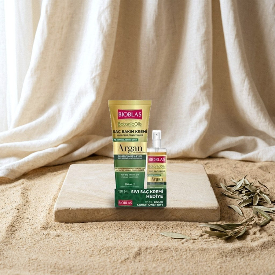 Bioblas Botanic Oils Argan Haarcreme 250 ml und Liquid Conditioner 115 ml