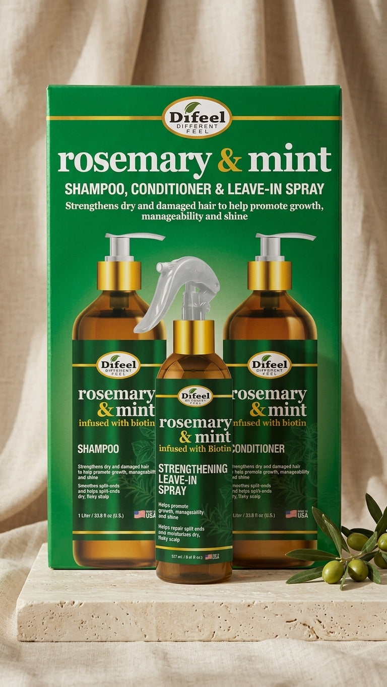 difeel-rosemary-mint-shampoo-1-liter-conditioner-1-liter-leave-in-spray-8-oz-set