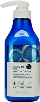 Farmstay Collagen Water Full Moist 2in1 Shampoo & Conditioner 530 ml