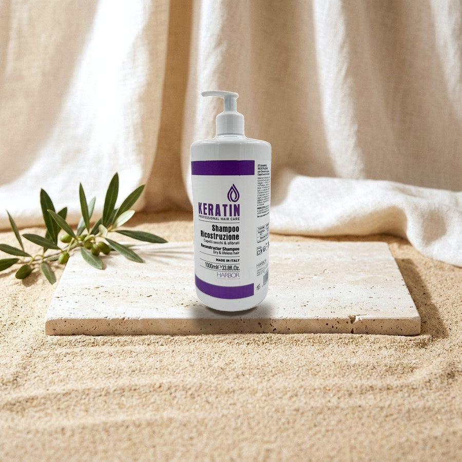 Harbor Keratin Reconstructor Shampoo für trockenes, kraftloses Haar 1000 ml