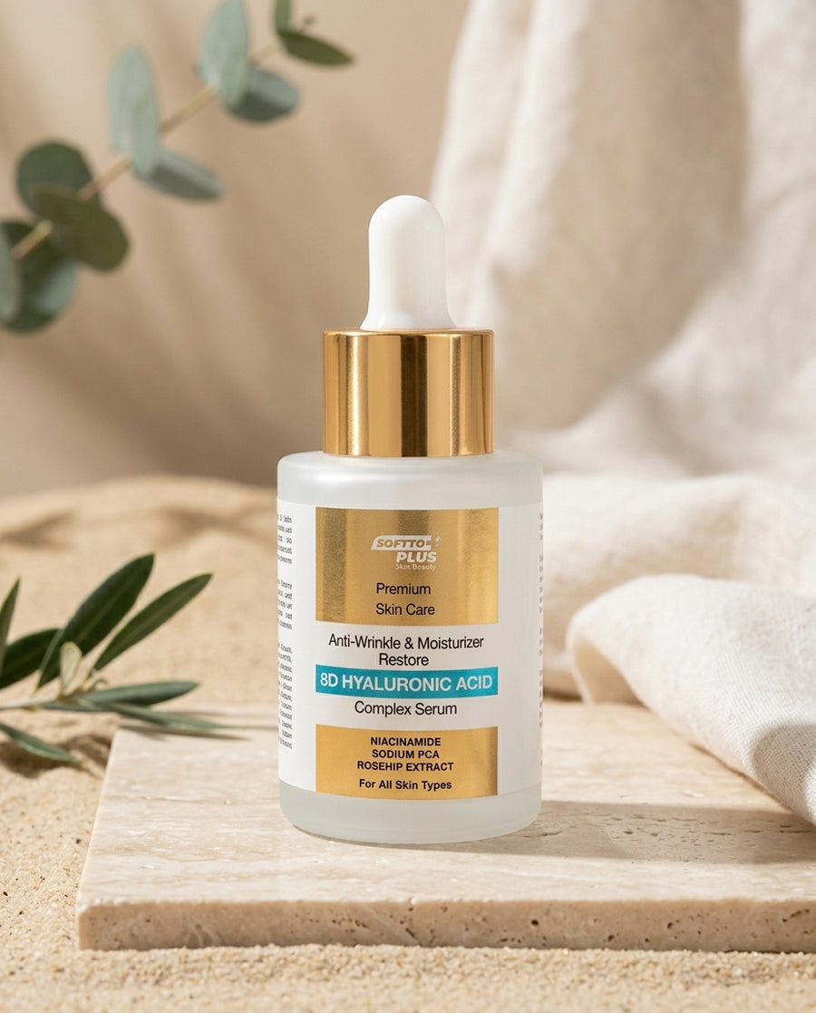 SOFTTO PLUS Anti-Wrinkle 8d Hyaluronic Acid Complex Serum 30 ml