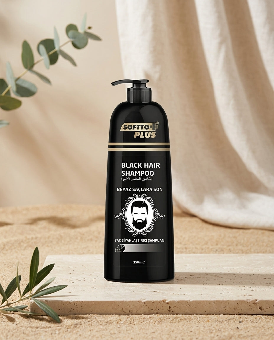 Softto Plus Black Hair Shampoo 350 ml